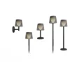 Lámpara LED solar Newgarden Greta, negra