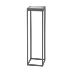 Lámpara LED solar Numove, gris grafito, altura 52,5 cm