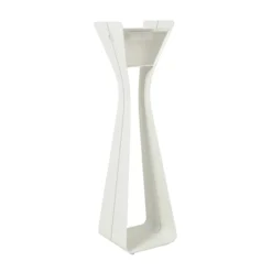 Lámpara LED solar Osmoz de aluminio, 175 cm, blanca