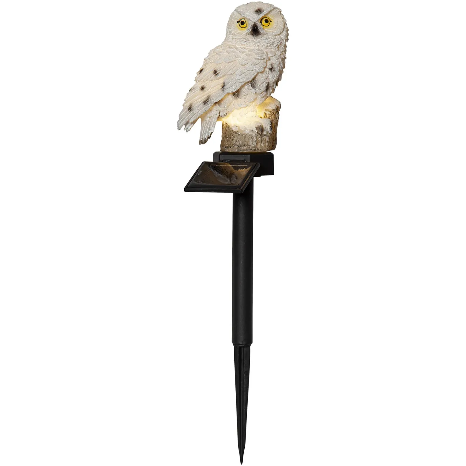Lámpara LED solar Owl con pica de tierra