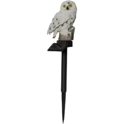 Lámpara LED solar Owl con pica de tierra
