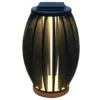 Lámpara LED solar Pastek de madera de teca, sensor