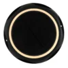 Lámpara LED solar 36506, pincho de suelo, aplique de pared, negro, aluminio