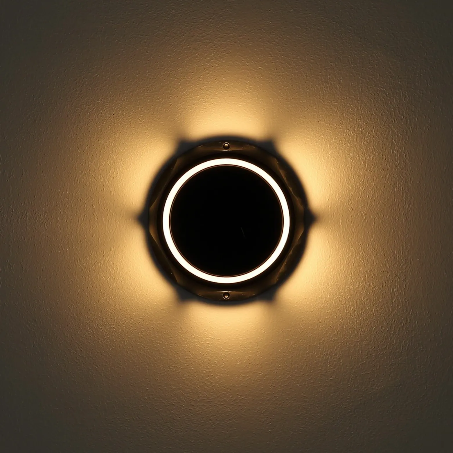 Lámpara LED solar 36506, pincho de suelo, aplique de pared, negro, aluminio