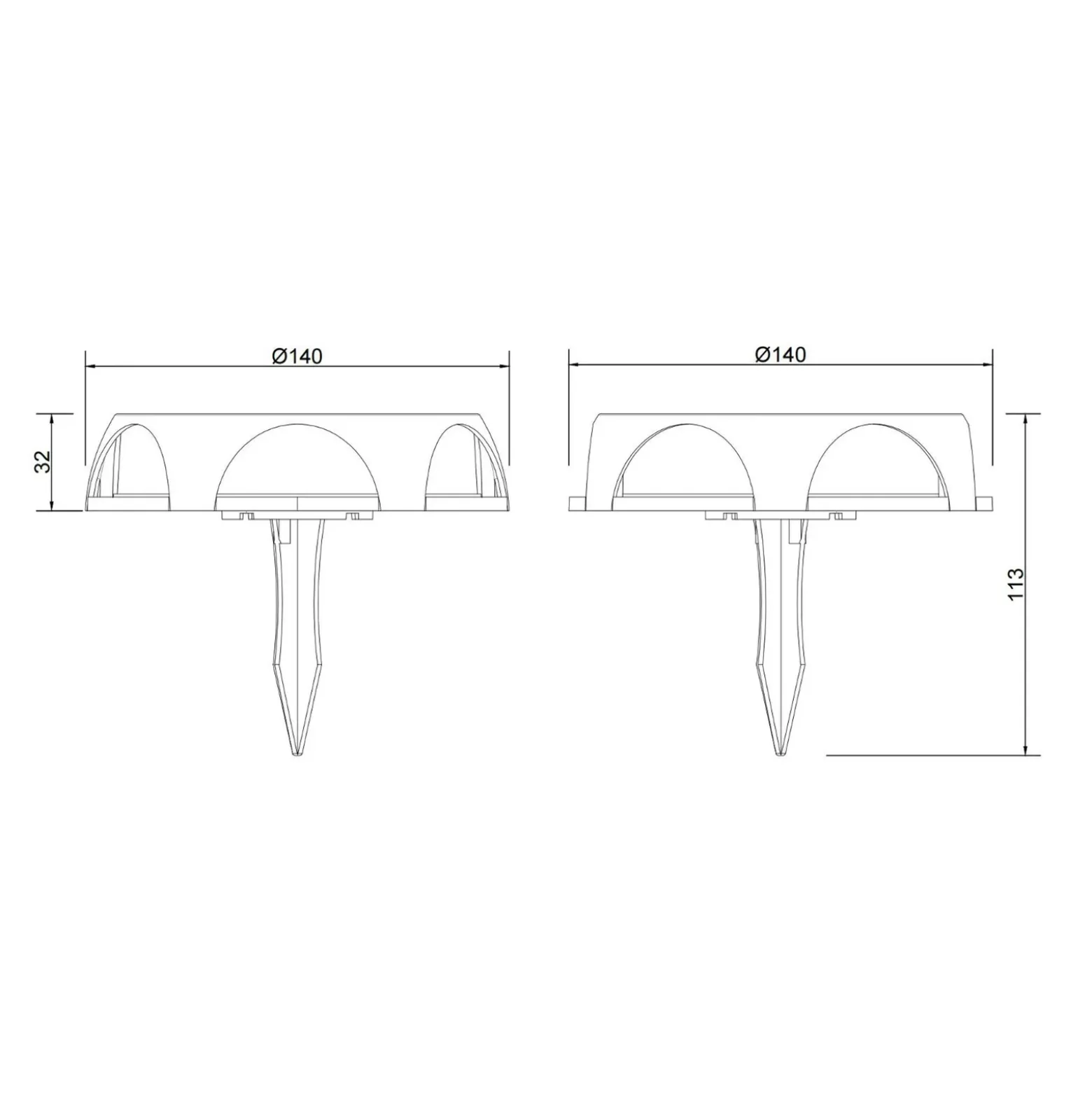 Lámpara LED solar 36506, pincho de suelo, aplique de pared, negro, aluminio