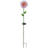 Lámpara LED solar Pink Daisy en forma de flor