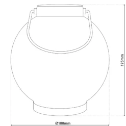 Lámpara LED solar 52854, plateada, metal, 20 cm, IP44, juego de 2