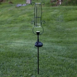 Lámpara LED solar Pluvio con pluviómetro