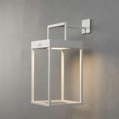 Lámpara LED solar Portofino, pared/mesa, blanco