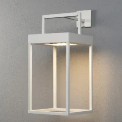 Lámpara LED solar Portofino, pared/mesa, blanco