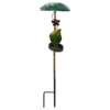Lámpara LED solar Salona decorativa, azul/verde