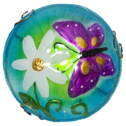 Lámpara LED solar Salona decorativa, azul/verde