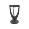 Lámpara LED solar Tulip con base, gris
