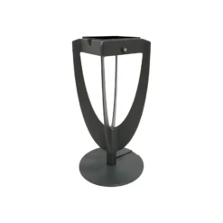 Lámpara LED solar Tulip con base, gris