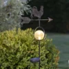 Lámpara LED solar Windy, muestra dirección viento