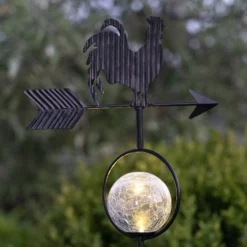 Lámpara LED solar Windy, muestra dirección viento