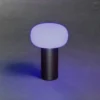 Lámpara mesa LED Antibes IP54 batería, RGBW, negro