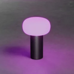 Lámpara mesa LED Antibes IP54 batería, RGBW, negro