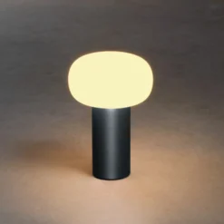 Lámpara mesa LED Antibes IP54 batería, RGBW, negro