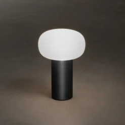 Lámpara mesa LED Antibes IP54 batería, RGBW, negro