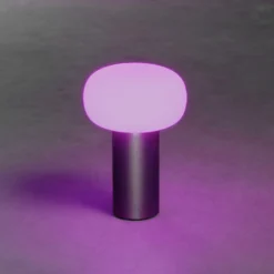 Lámpara mesa LED Antibes IP54 batería, RGBW, óxido