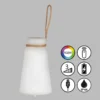 Lámpara mesa LED batería Bruno 3.000 K RGB, blanco