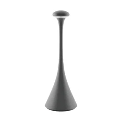 Lámpara mesa LED batería Nudrop IP54, gris grafito