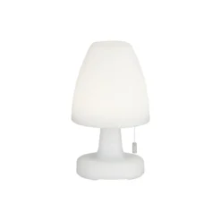 Lámpara mesa LED batería Termoli cónico alto 25 cm
