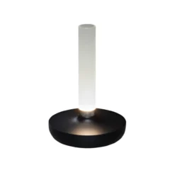 Lámpara mesa LED Biarritz IP54 batería, CCT, negro