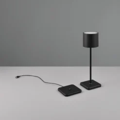Lámpara mesa LED Fernandez, atenuador y CCT negro