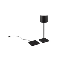 Lámpara mesa LED Fernandez, atenuador y CCT negro