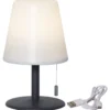 Lámpara mesa LED Gardenlight Creta, batería 26,5cm