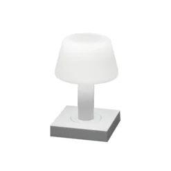 Lámpara mesa LED Monaco de exterior batería blanco