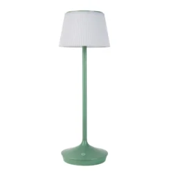 Lámpara mesa solar LED Emmi CCT recargable, verde