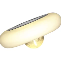 Lámpara piscina solar LED multicolor blanco cálido