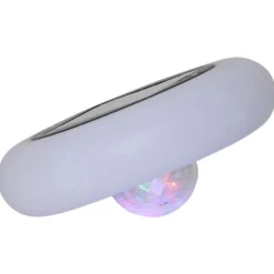 Lámpara piscina solar LED multicolor blanco cálido