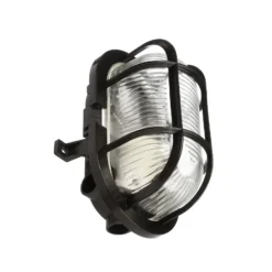 Lámpara resistente a la humedad Sotano Retro, negro, 19 x 12 cm, IP44