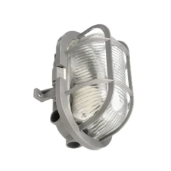 Lámpara resistente a la humedad Sotano Retro gris 19 x 12 cm IP44 plástico