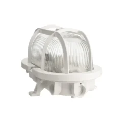 Lámpara resistente a la humedad Sotano Retro blanco 19 x 12 cm IP44 plástico