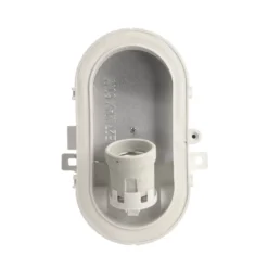 Lámpara resistente a la humedad Sotano Retro blanco 19 x 12 cm IP44 plástico