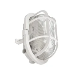 Lámpara resistente a la humedad Sotano Retro blanco 19 x 12 cm IP44 plástico