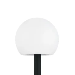 Lámparas LED solares Lindby Lago, RGBW, juego de 3, globos, pincho de suelo