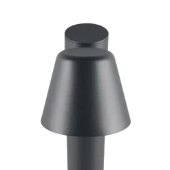 Lámpara sobremuro Beni, negro mate, altura 60 cm, metal