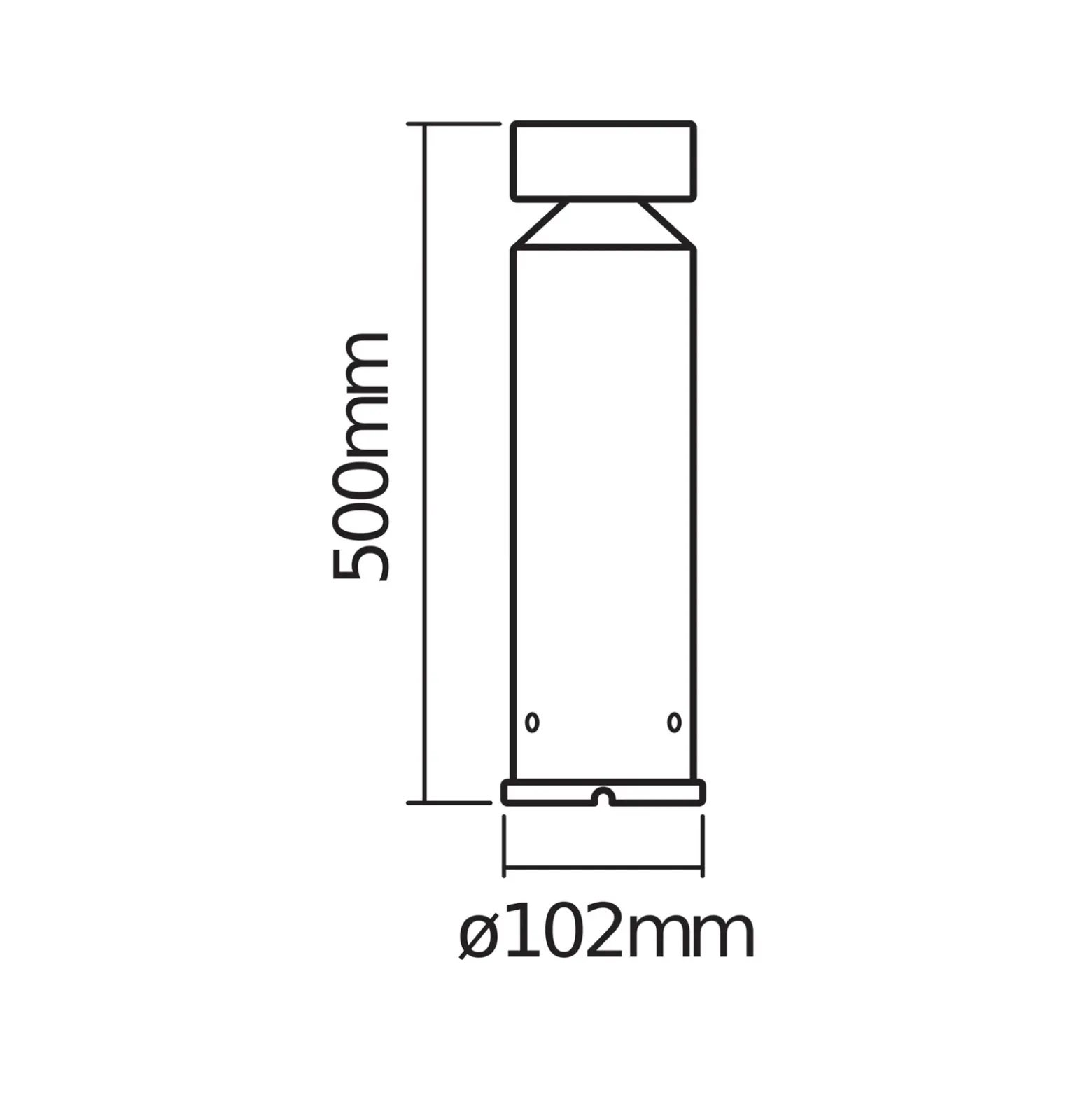 Lámpara sobremuro LED con casquillo OSRAM ENDURA STYLE CYLINDER, acero