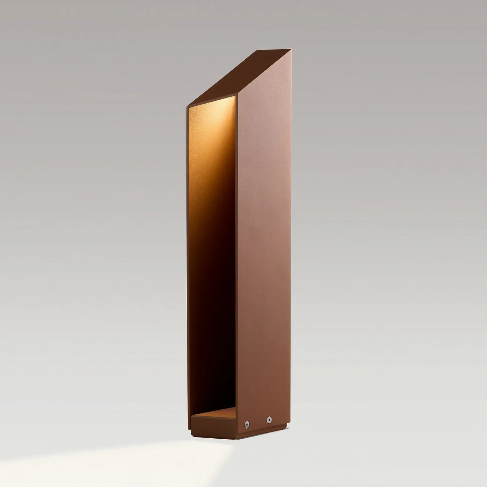 Lámpara sobremuro LED MARSET Domus Altura 55 cm Aluminio color óxido
