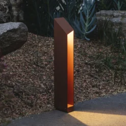 Lámpara sobremuro LED MARSET Domus Altura 55 cm Aluminio color óxido