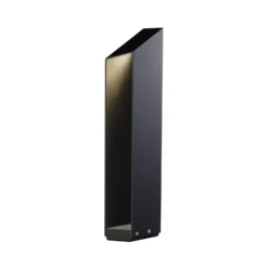 Lámpara sobremuro LED MARSET Domus, altura 55 cm, negro, aluminio