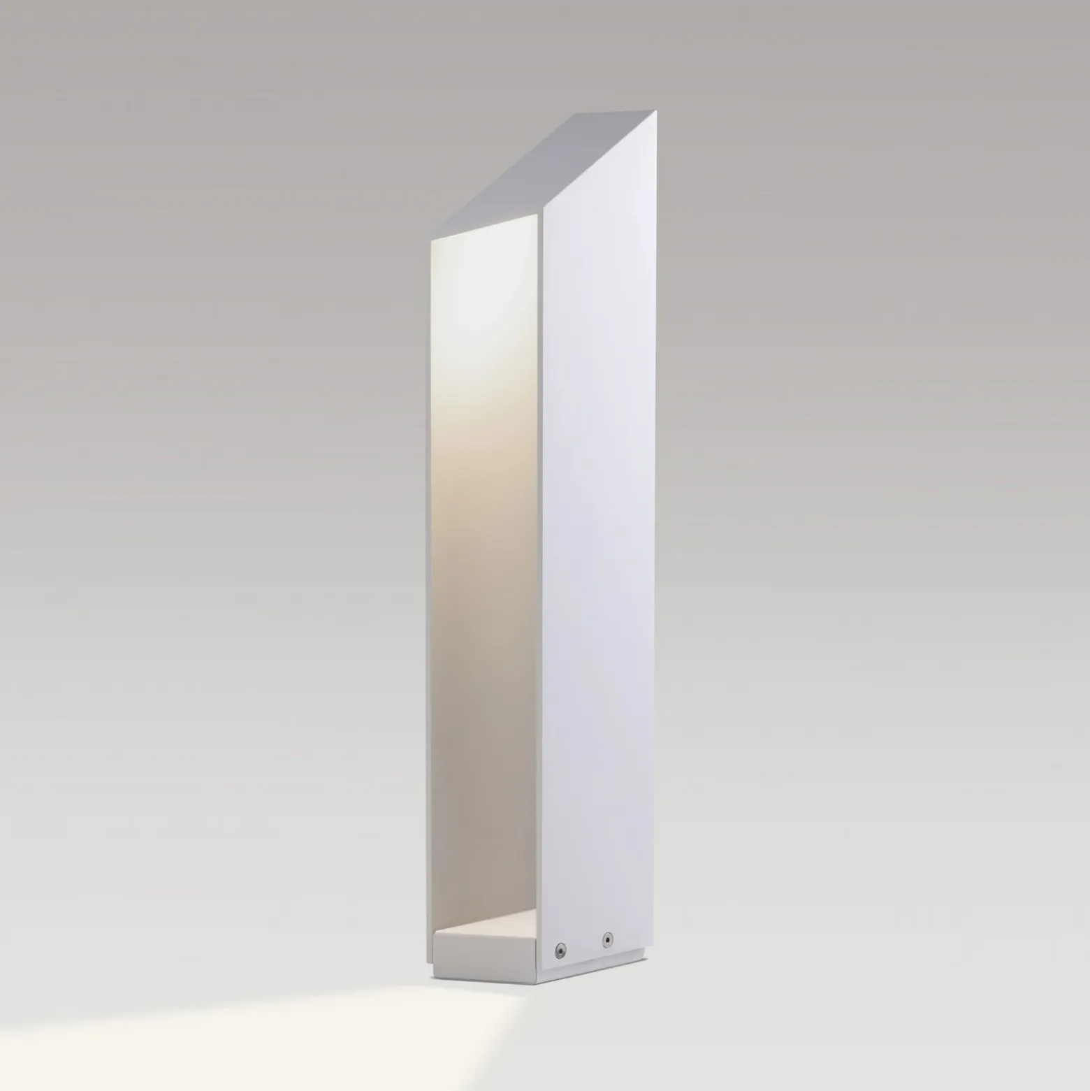 Lámpara sobremuro LED MARSET Domus, altura 55 cm, blanca, aluminio