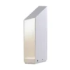 Lámpara sobremuro LED MARSET Domus, altura 37 cm, blanco, aluminio