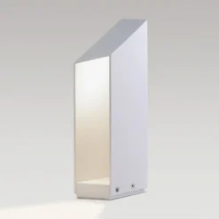 Lámpara sobremuro LED MARSET Domus, altura 37 cm, blanco, aluminio
